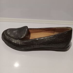 Dansko Womens Nastacia Loafers Size 37 (7)‎ Comfort Croc Embossed Textured Black